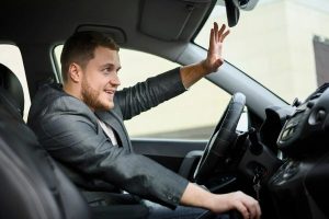 de chauffeur zal u bedanken